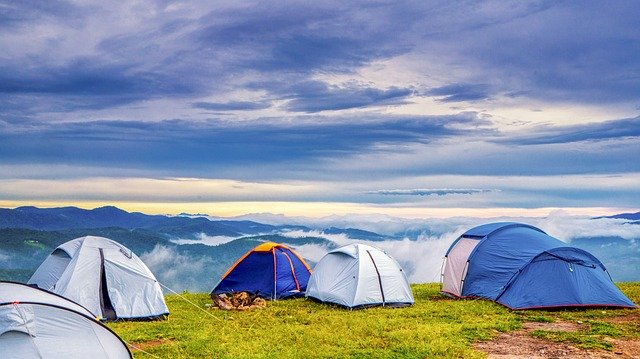 tents camping campsite gear