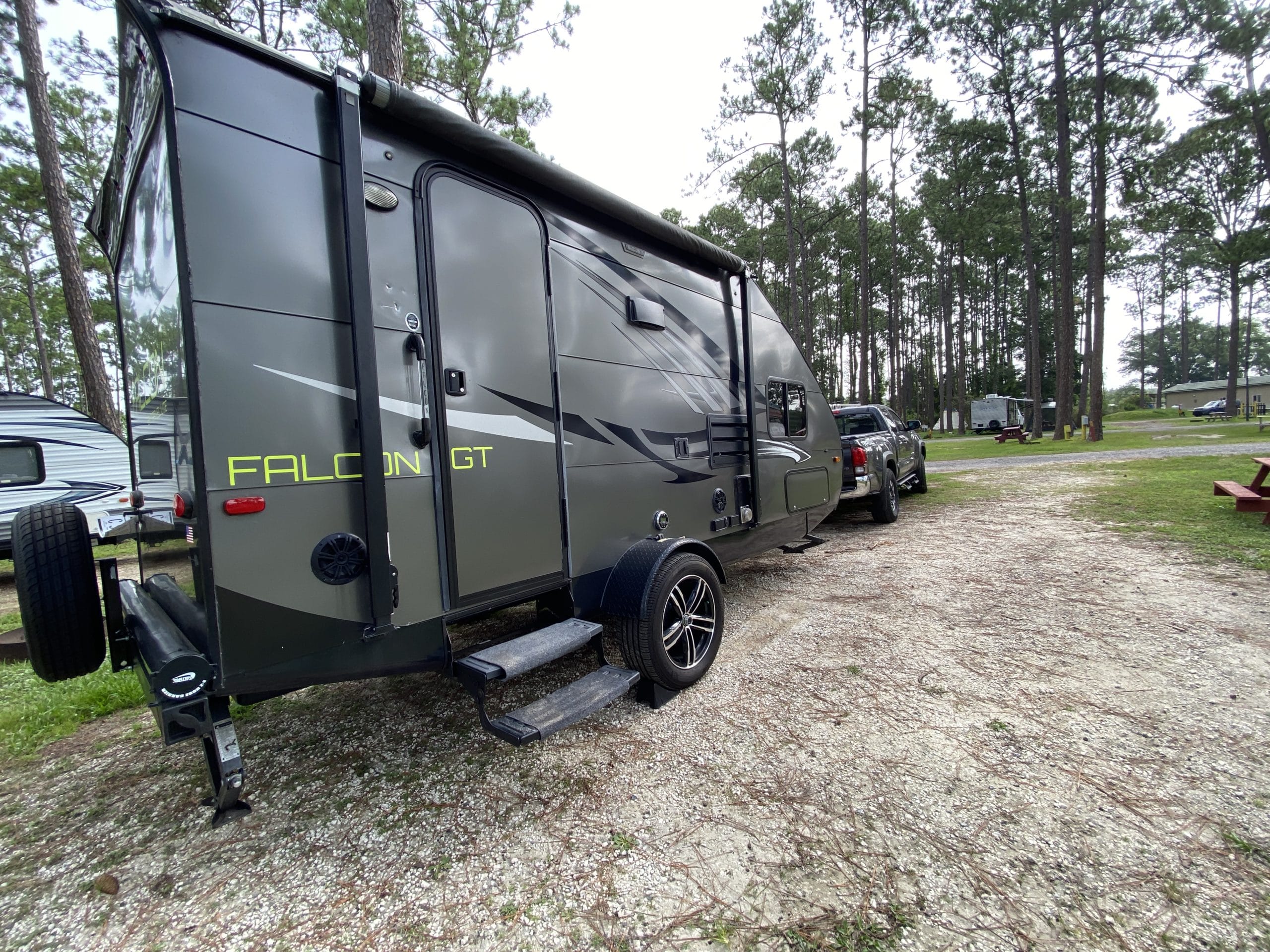 RV campsite parking KOA