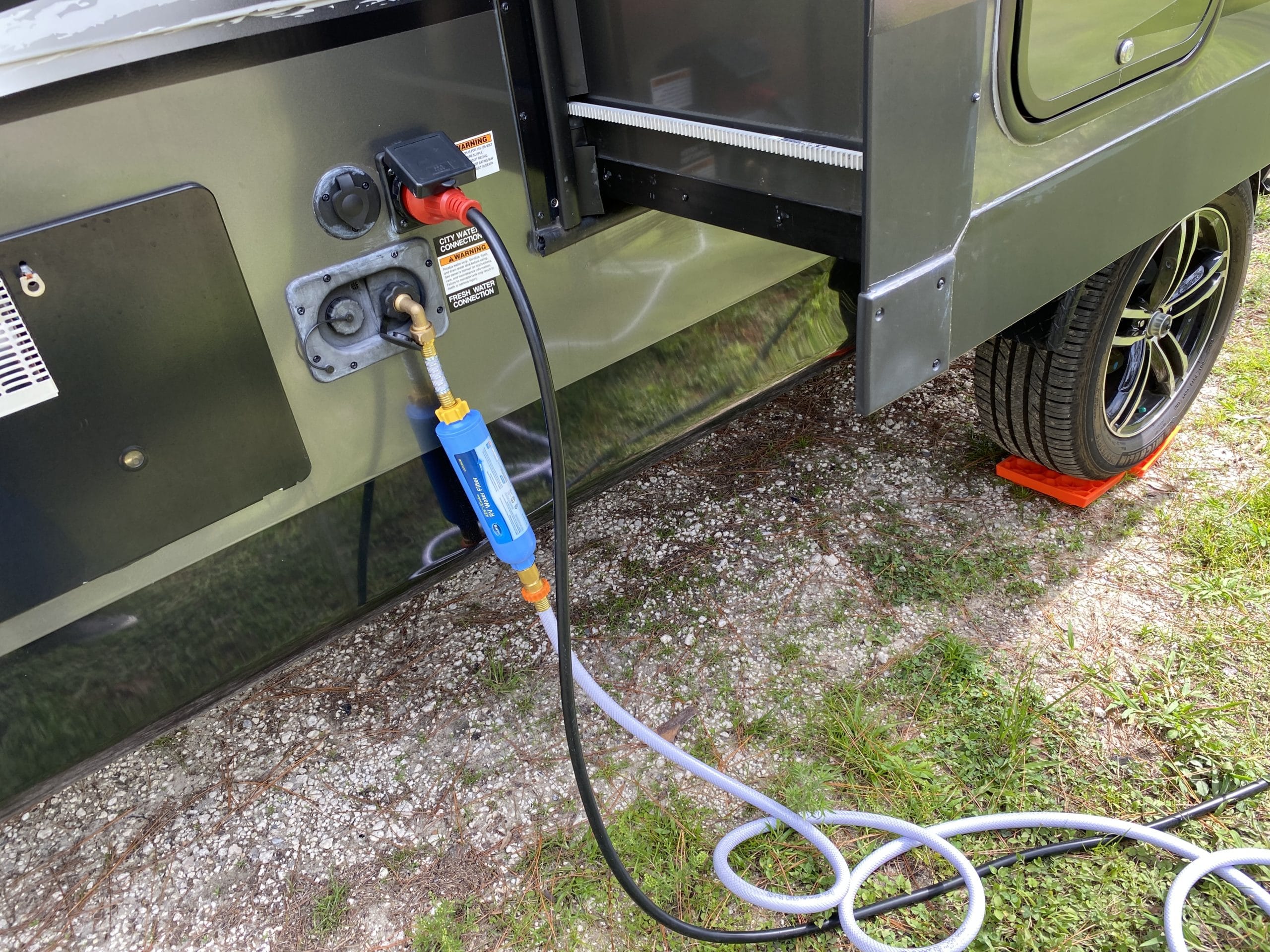 water electric camper campground