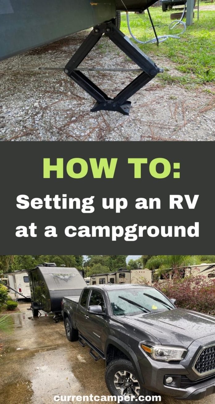 RV Campsite Setup How to Set Up an RV at a Campground