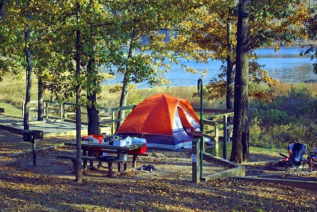 campground state park camp tent