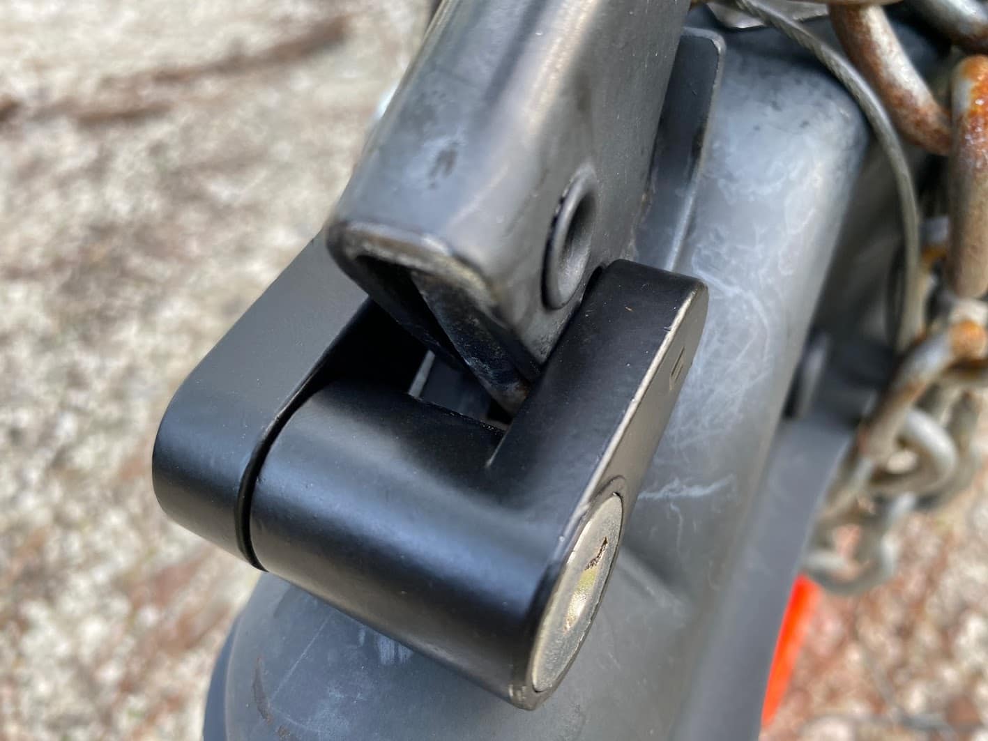 camper hitch latch lock