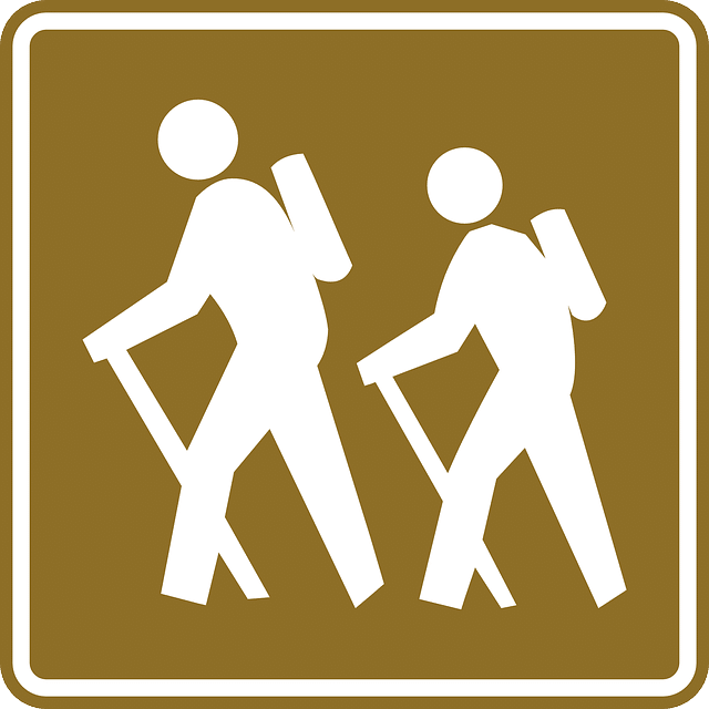 Hiking Sign Trekking Poles