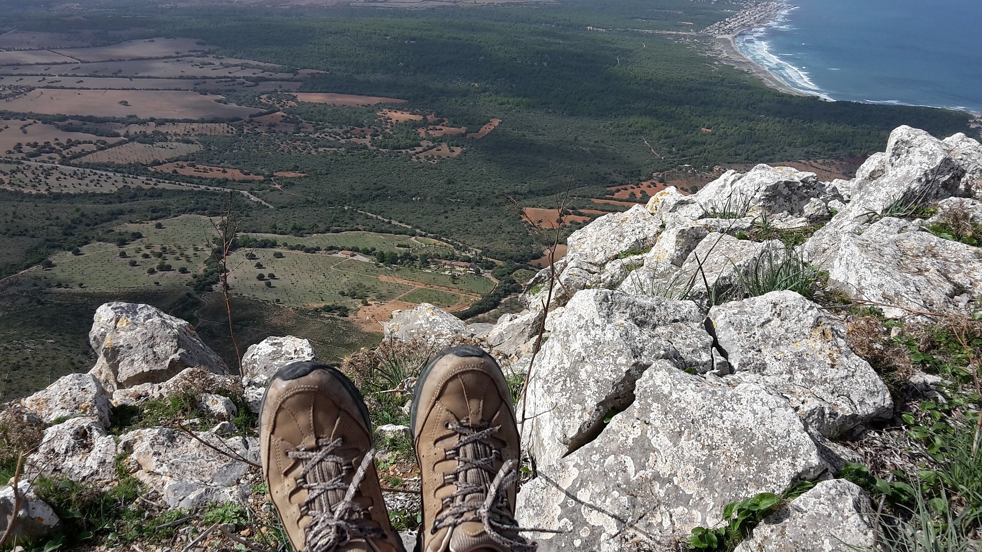 hiking boots mountain hill 