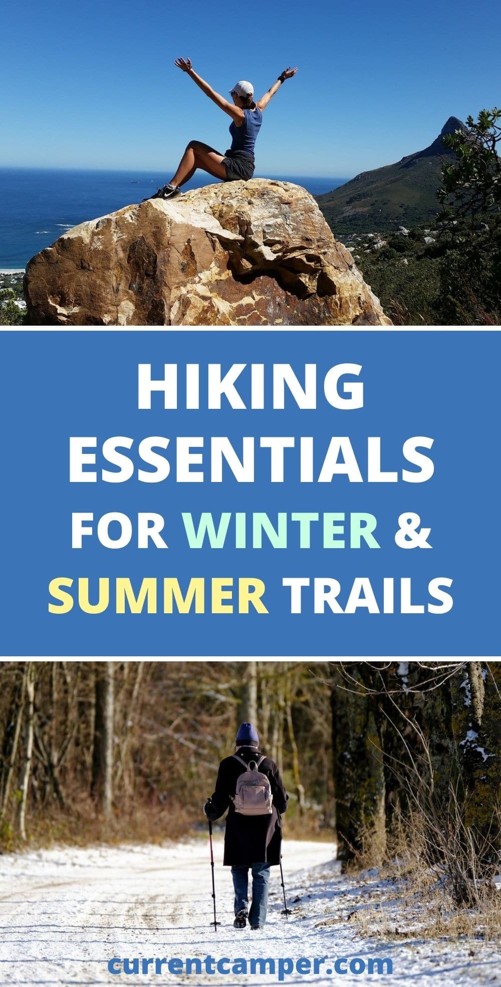 hiking essentials for winter and summer trails