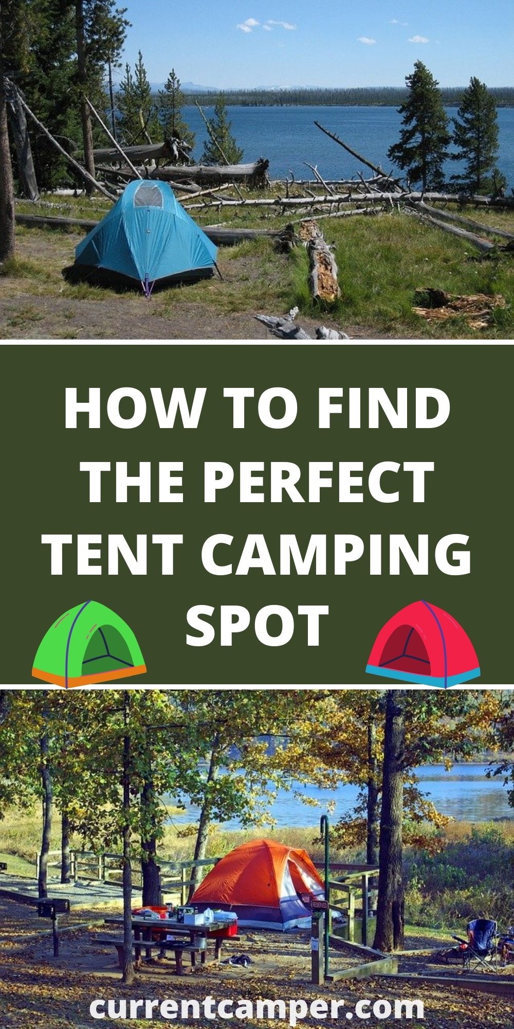 how to find the perfect tent camping spot