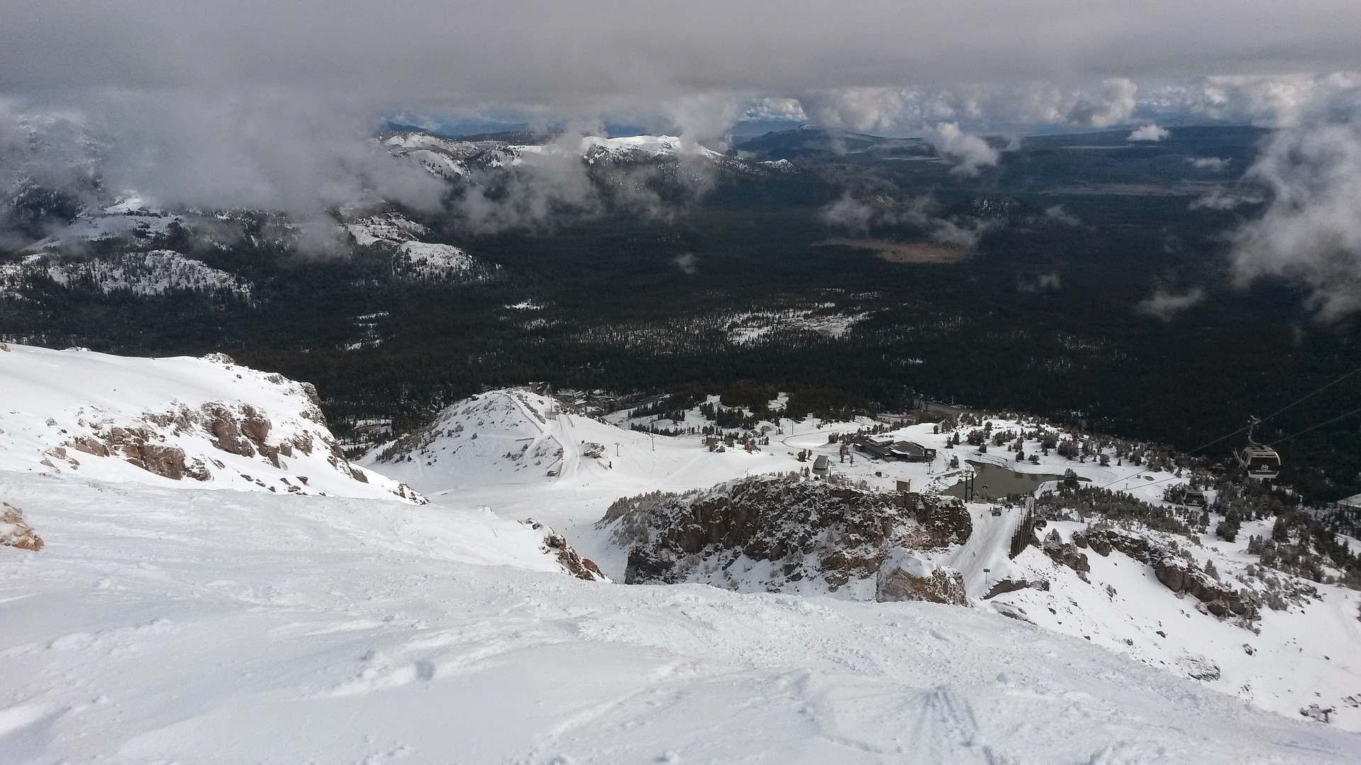 mammoth mountain summit snow winter 