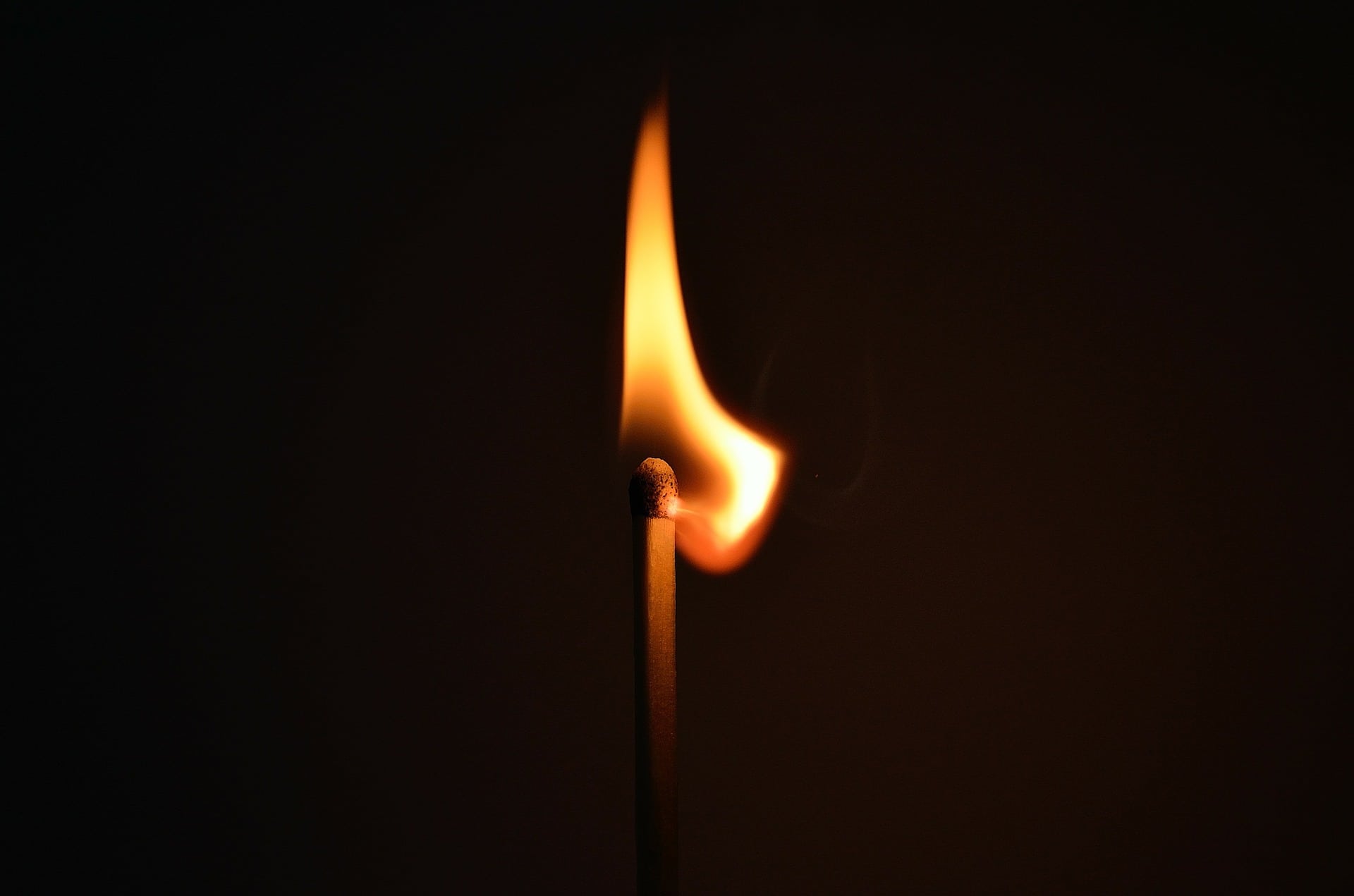 match lighting a fire 