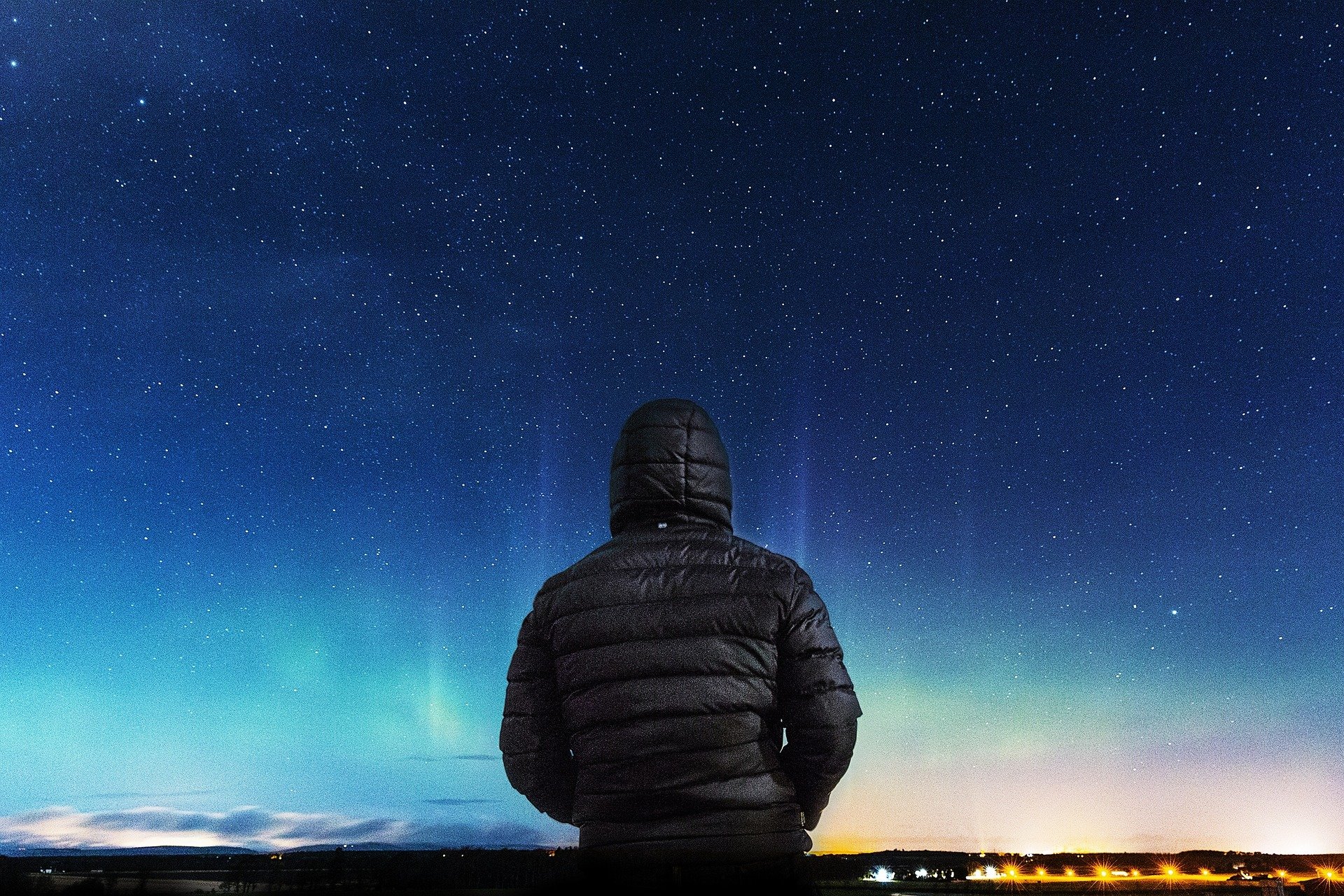 night sky northern lights coat 