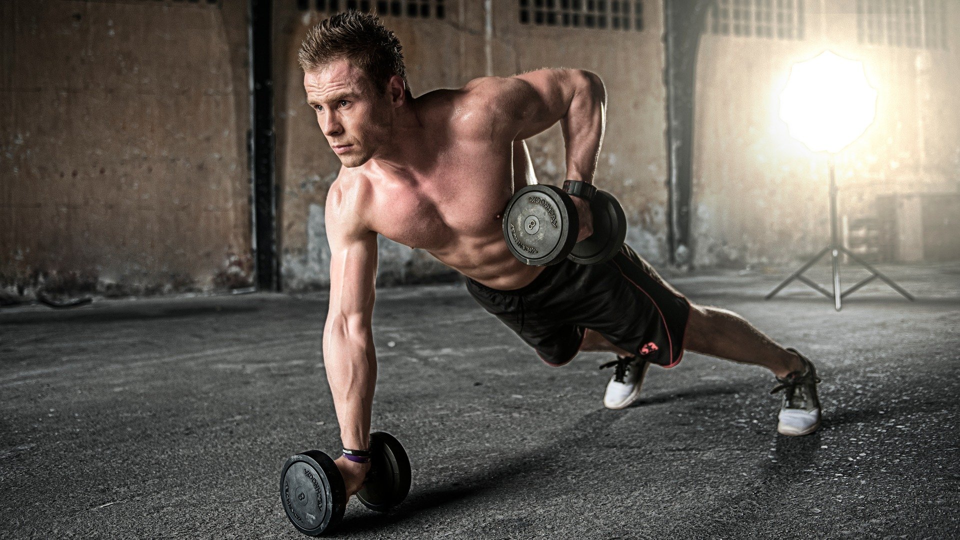 weights pull up exercise