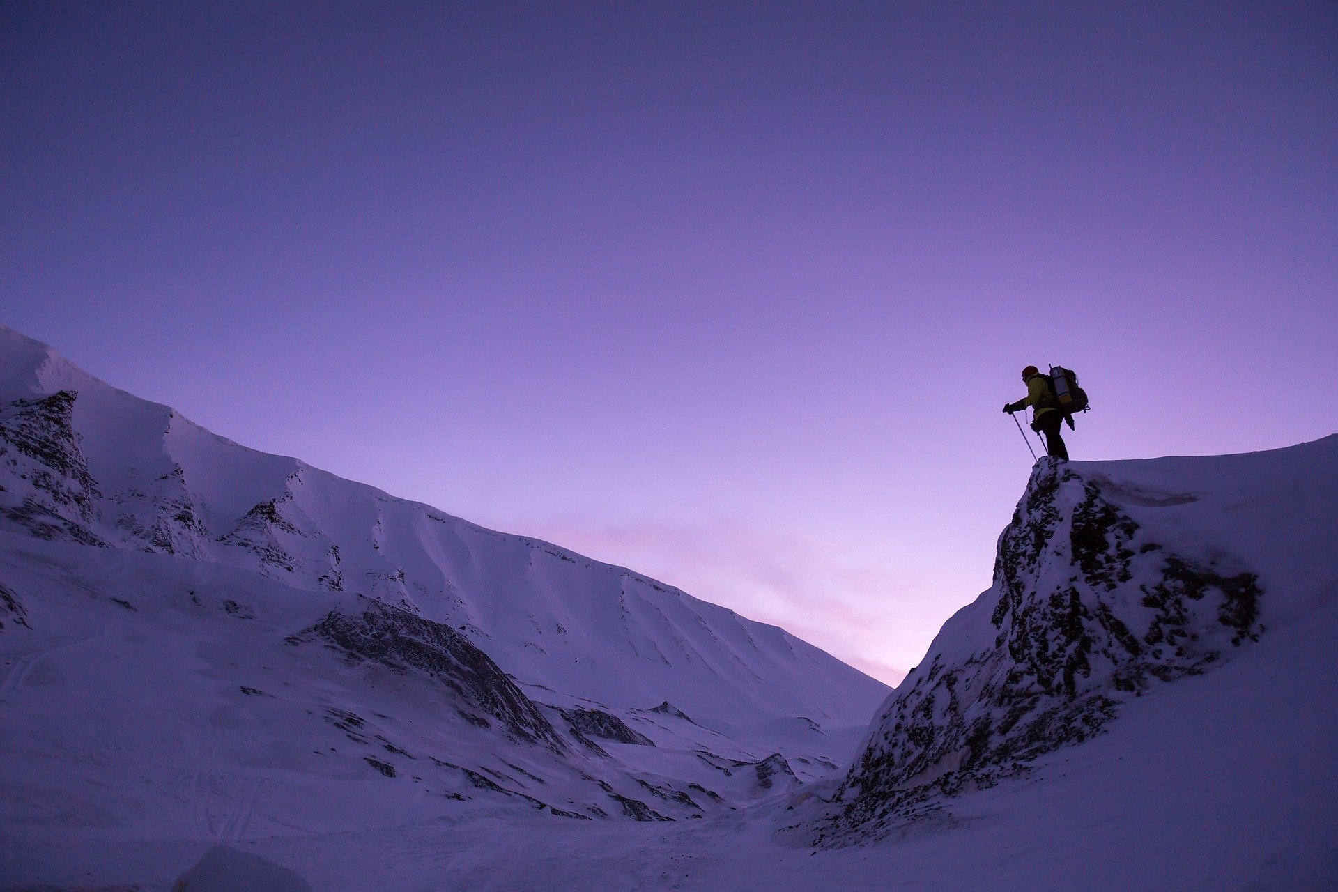 snow hike winter camping