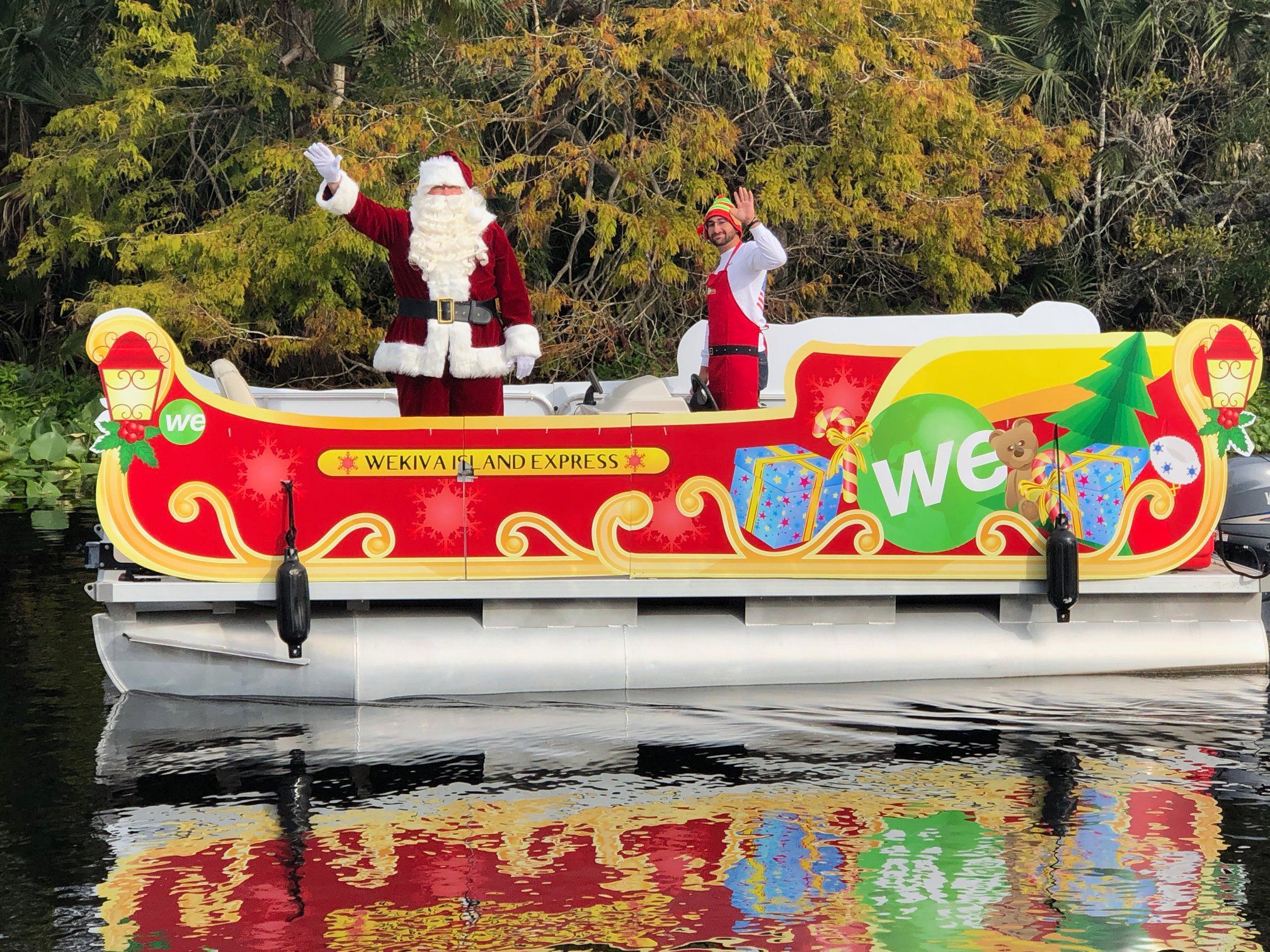 sleigh ride wekiva river santa