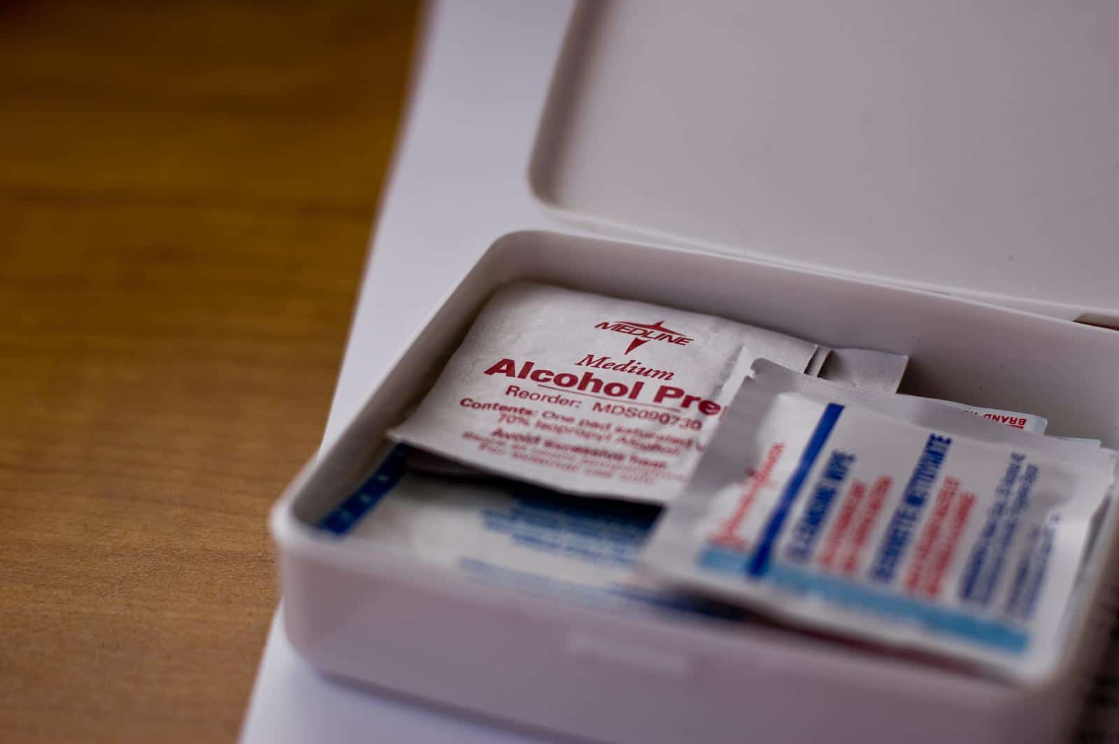 alcohol wipes first aid kit flickr