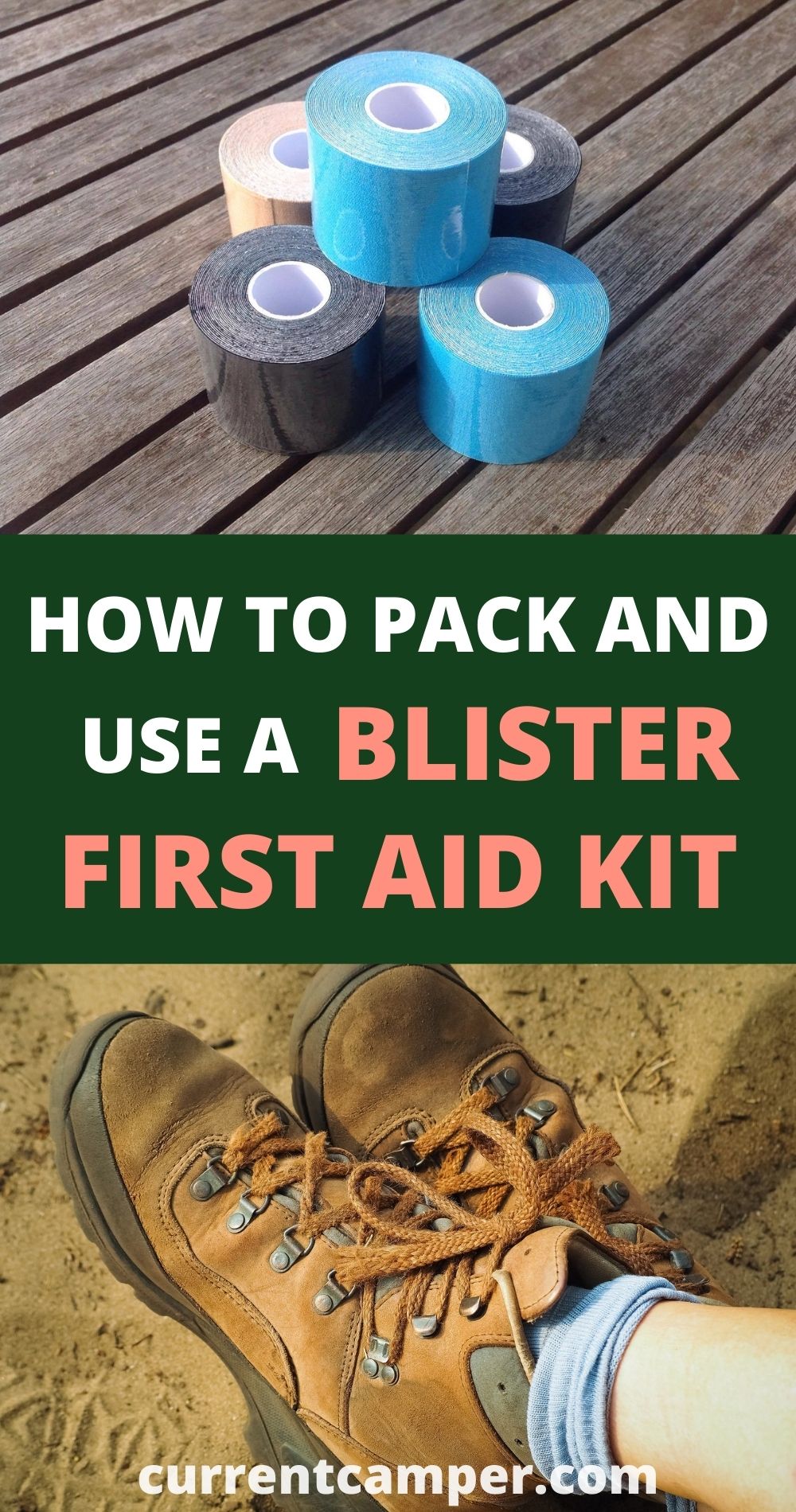 how to pack and use a blister first aid kit