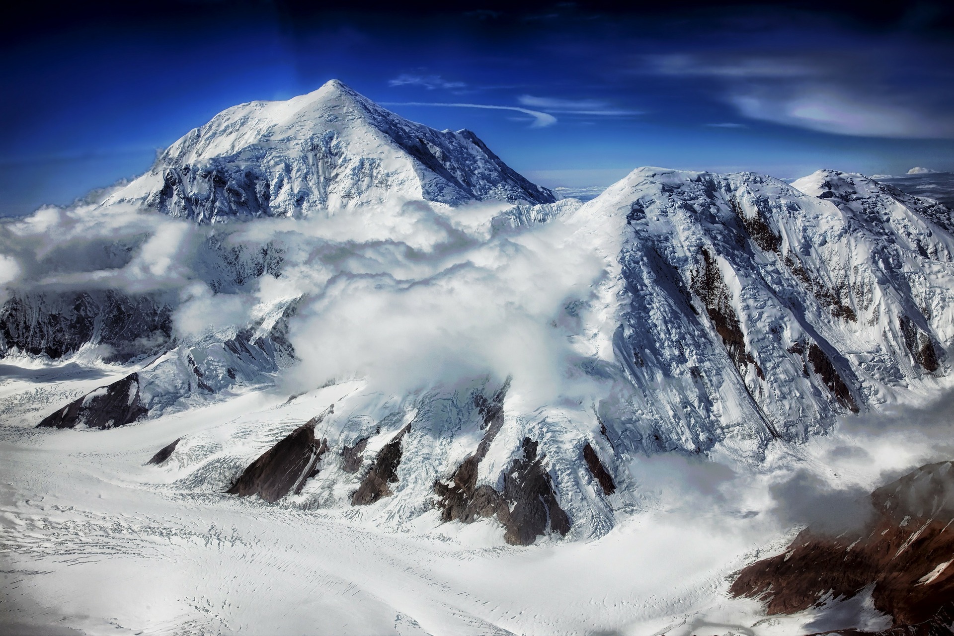 mount foraker alaska mountain snow 