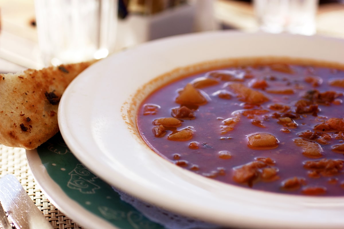 red conch chowder camping dinner