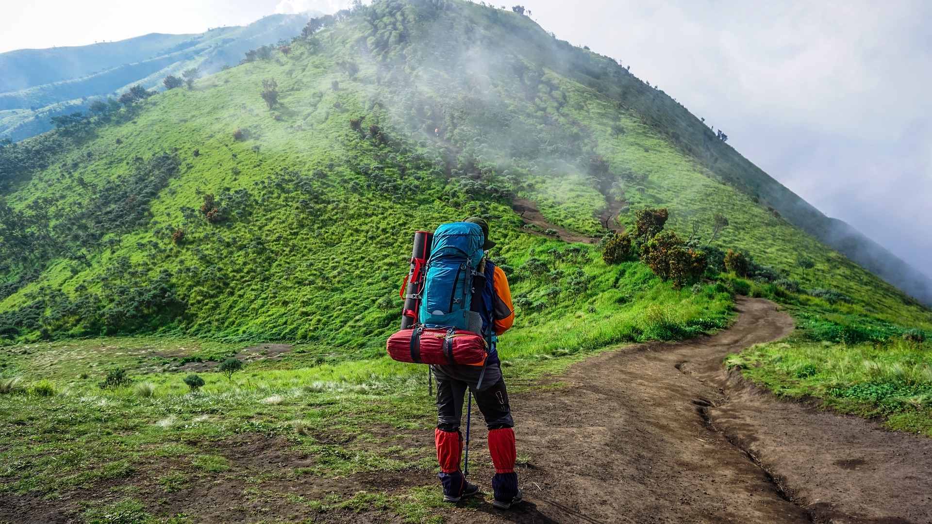 backpacking hike mountain adventure