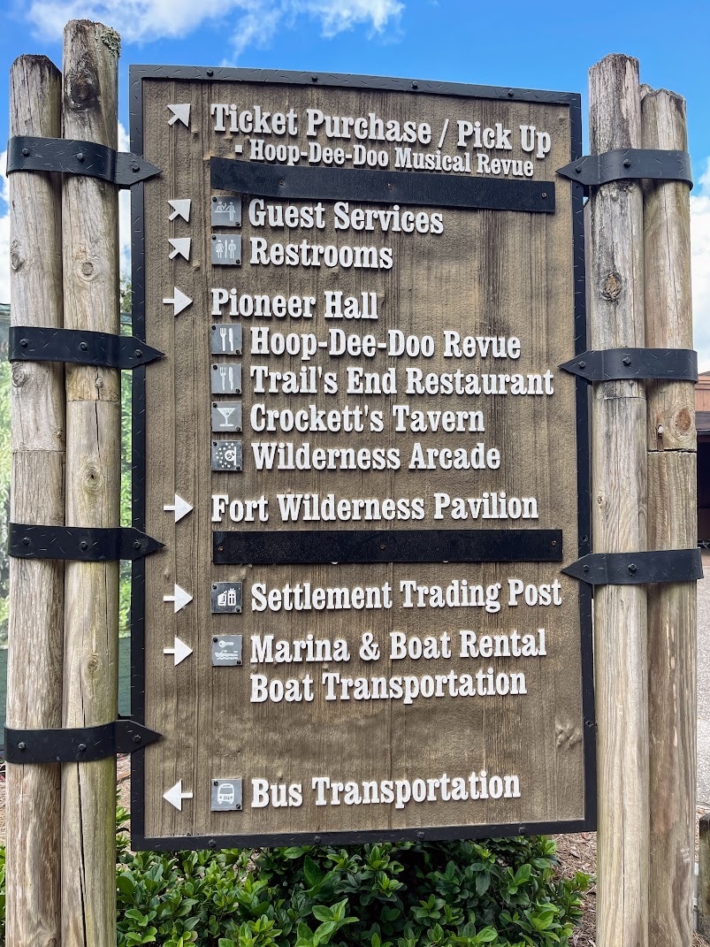 fort wilderness sign