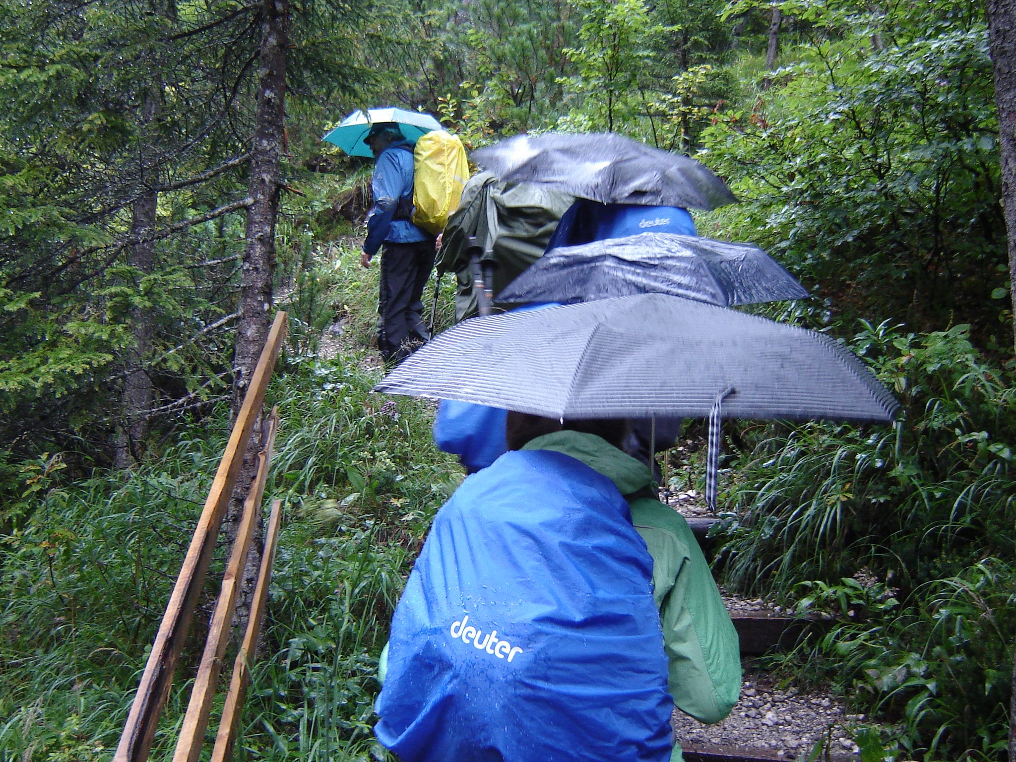 hike rain backpacking