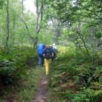 backpacking hiking rain