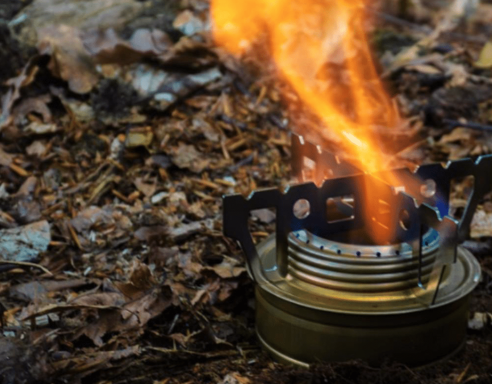 camping stove stay warm fire