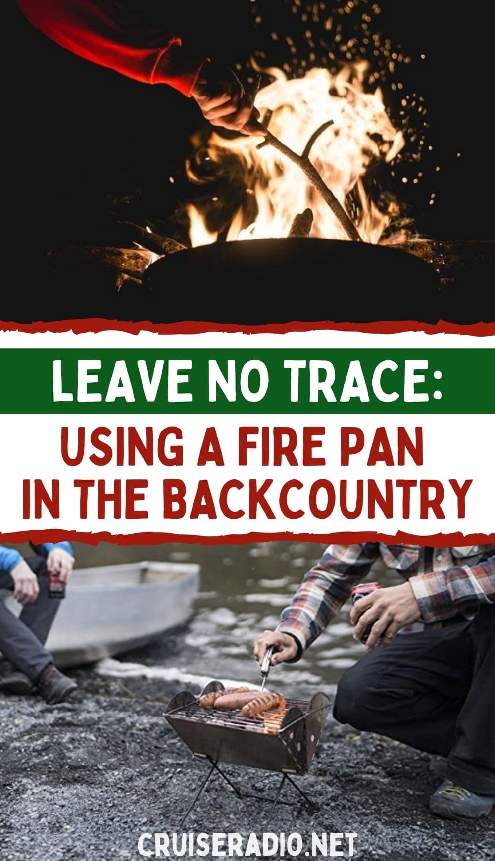 leave no trace: using a fire pan in the backcountry