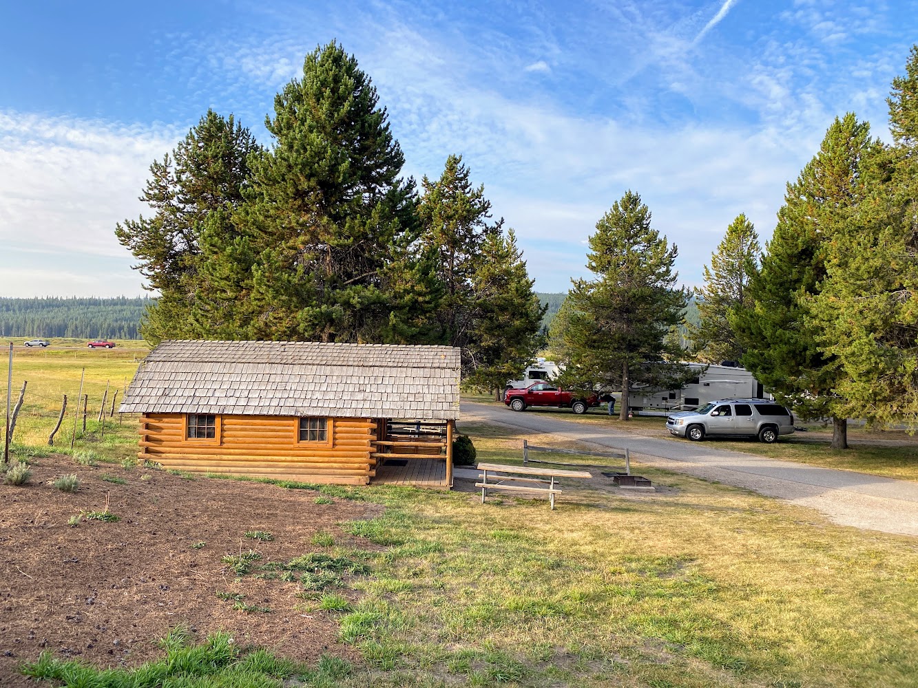 koa cabins yellowstone camping