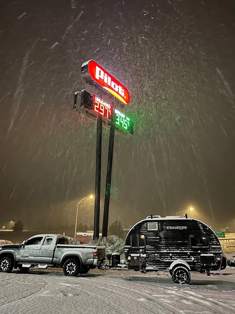 truck stops road trips camping