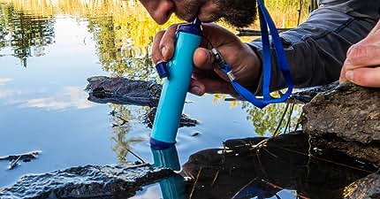 straw water filter camping